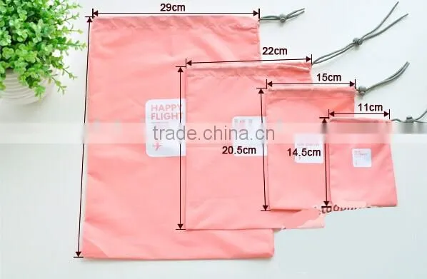 Storage polyester Bag, plastic shopping bag for storage, waterproof nylon polyester drawstring bag