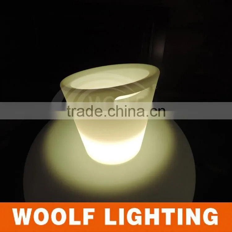 color changing PE plastic flower pot garden waterproof glowing led outdoor garden flower pots for outdoor