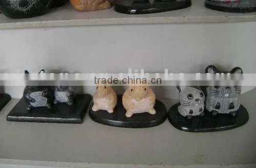 Garden and indoor decor handmade river stone owl sculptures
