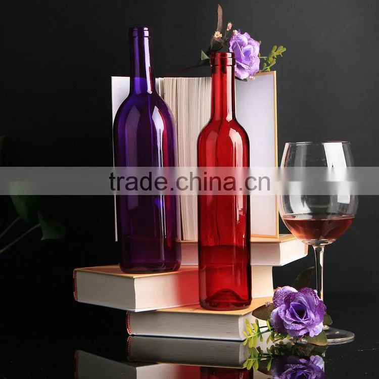 Factory supply Best price 750ml Factory direct purple wine bottles