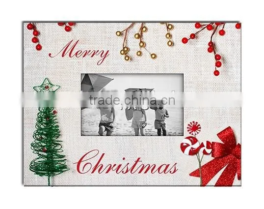 MDF Paper Decal Christmas Photo Frame