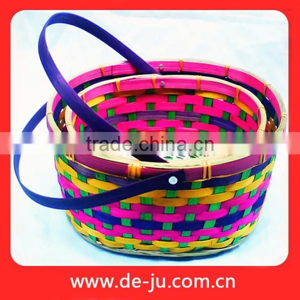 Natural Bamboo Halloween Pumpkin Basket