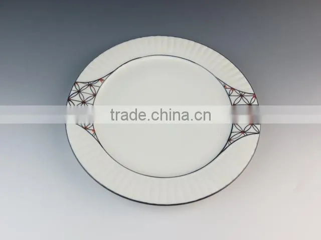 ceramic eco-friendly durable dinner ware type dinner set with decal