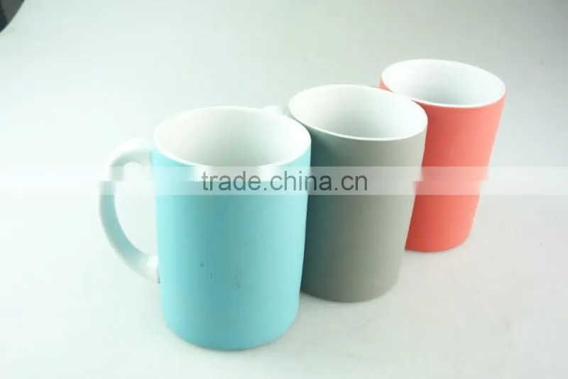 Stocked,Eco-Friendly Feature and Mugs Drinkware Type double ceramic mug with handle