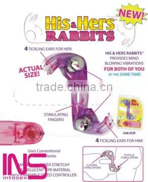 180 degree reversing rotation rabbit/Vibrating cock rings for men