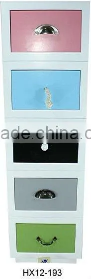 Bedroom furniture wooden storage chest with partition drawers