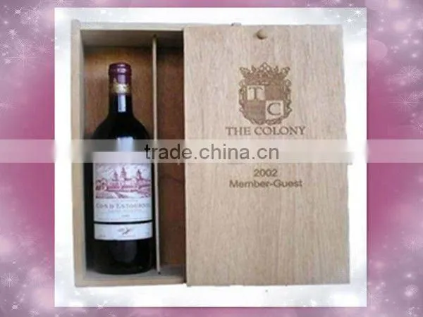 bulk wine wooden box