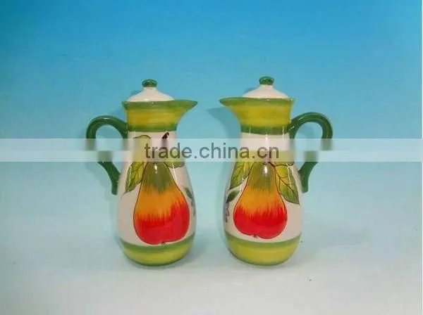 new ceramic vinegar/ oil /sauce /bottle set