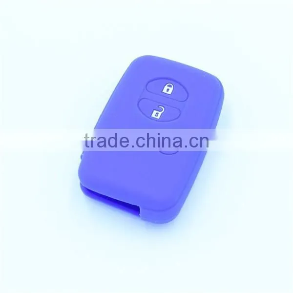 for Toyota Land Cruiser Prado(2010) Camry Highlander Prado Silicone 3 Buttons Car Remote Fob Shell Key Holder Case Skin Cover