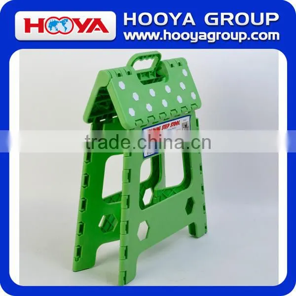 Plastic Folding step stool With Bathroom folding step stool with Handle EVA non-slip dot