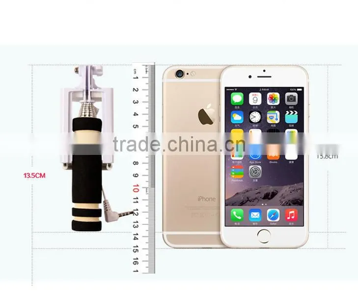 E2015 easy to carry pocket mini foldable selfie stick with high quality