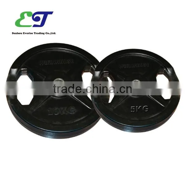 Olimpic plate with 2 holes / Deluxe Urethane olimpic plates / 20kg / 5kg olimpic plates
