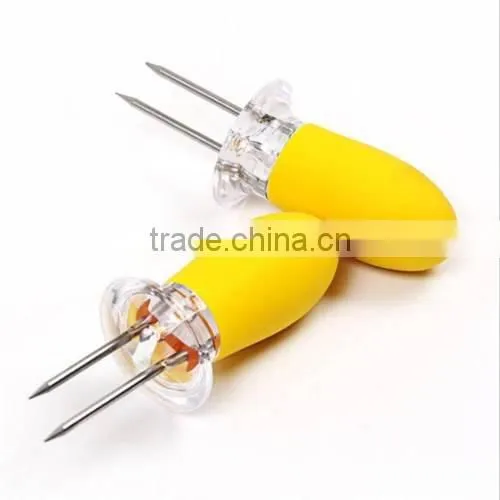 New upgarde Safety Convenient Corn on the Cob Holders Skewers Needle Prongs For BBQ Barbecue