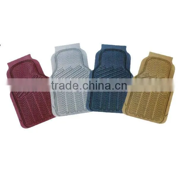 4PCS/Set PVC with NBR Universal Non-Slip Car Floor Mat