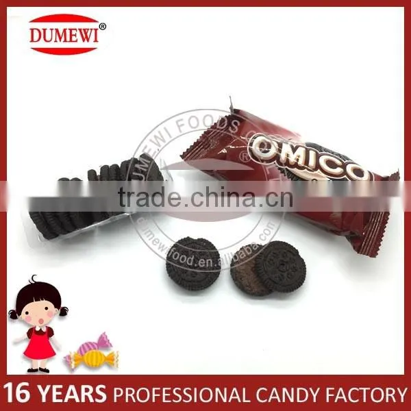 30g Halal Mini Sandwich Chocolate Flavor filled Biscuits Cookies
