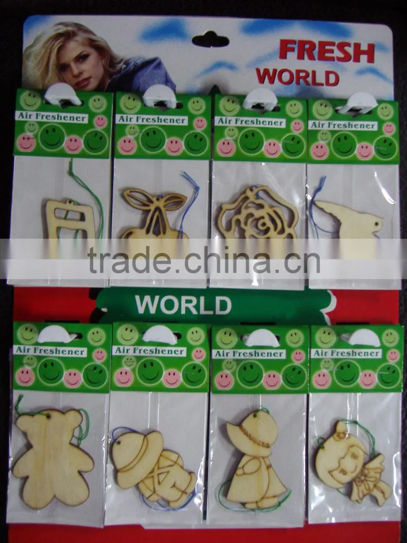 2015 newest cute cat long lasting wooden air freshener