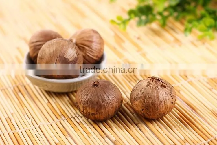 2016 hot sale natural green food black garlic single bulb china