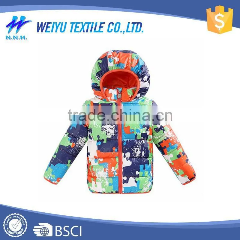 100% polyester Child Colorful Waterproof Jacket wholesale