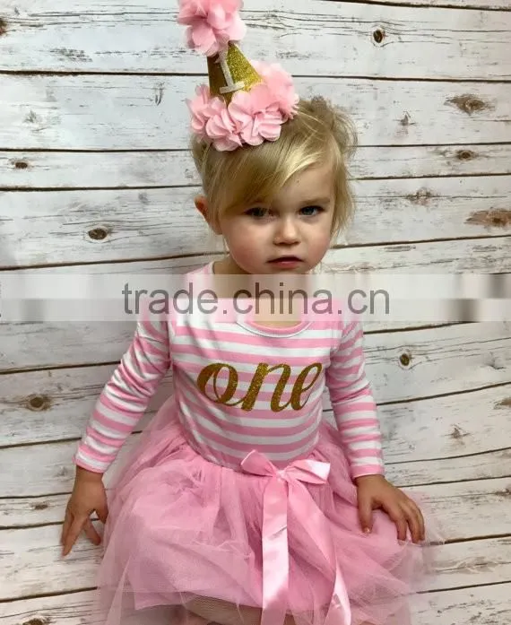 2017 Newborn Baby Clothes Girl Party Children Frocks Designs Tutu Dress hsd2043