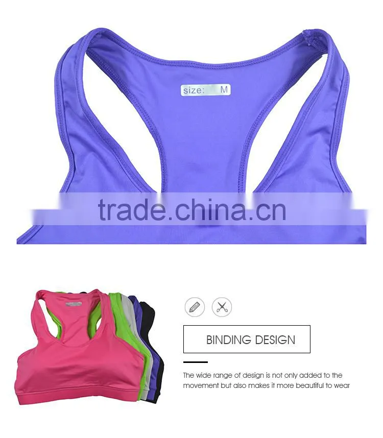 2017 Fashionable sexy yoga women's sublimation sports bra