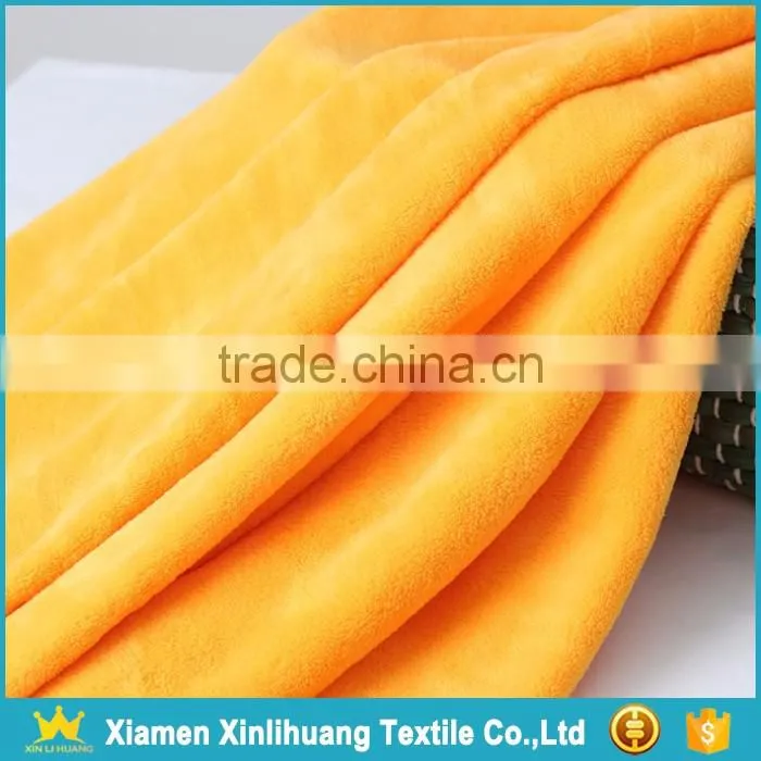 Super Soft Handfeel Colored Knitted 100% Polyester Coral Fleece Velvet Fabric
