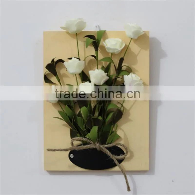 plush beautiful home decoration vases Wall decor Mural Flower simulation Valentine's Day gift and Wedding decoration