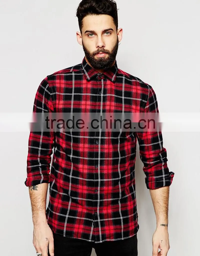 latest man Flannel Check Shirt with your logo
