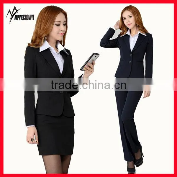 slim design with lapel suit, single button official suit