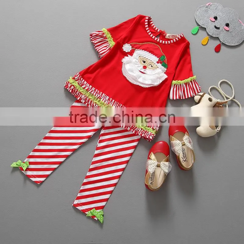 Santa Claus Stripe High Quality Christmas Children Outfit
