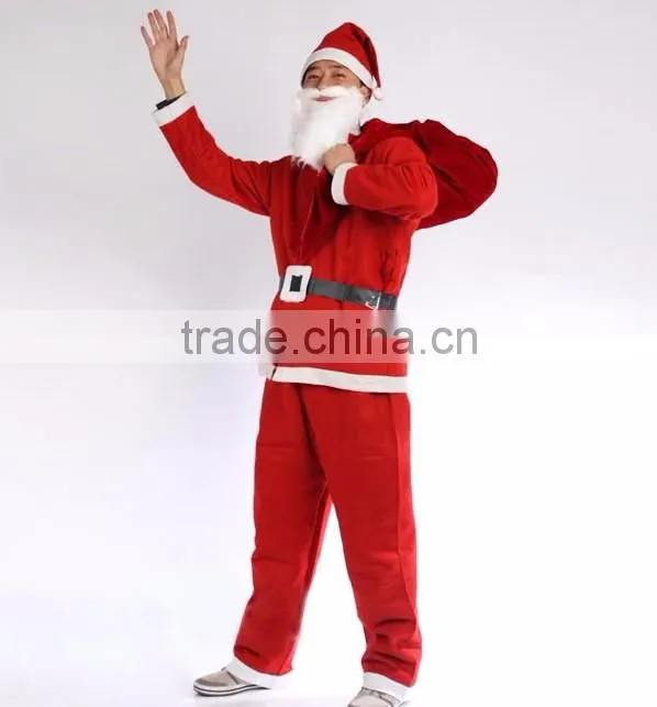 All sizes of good Christmas Santa costume for children and adults