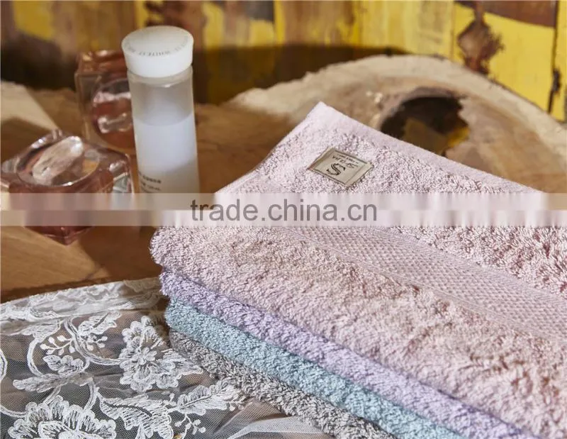 Fancy Custom Plain Dyed Jacquard Dobby Hand Towel