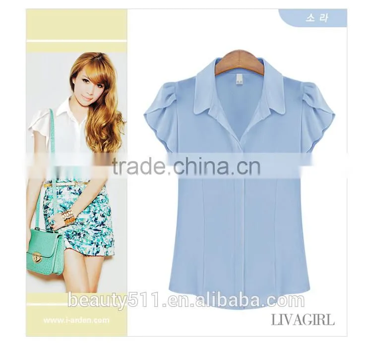 The sleeveless sleeveless sleeveless chiffon shirt women shirt SD95