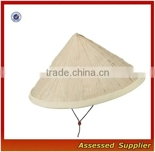 ZT45 Wholesale India coolie straw hat cheap 100% bamboo unisex sun straw hat for sale