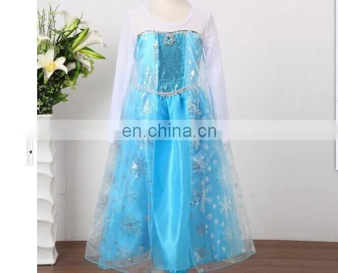 Summer frozen elsa dress elsa dress cosplay costume in frozen custom made elsa dress cosplay costume for party FC2025