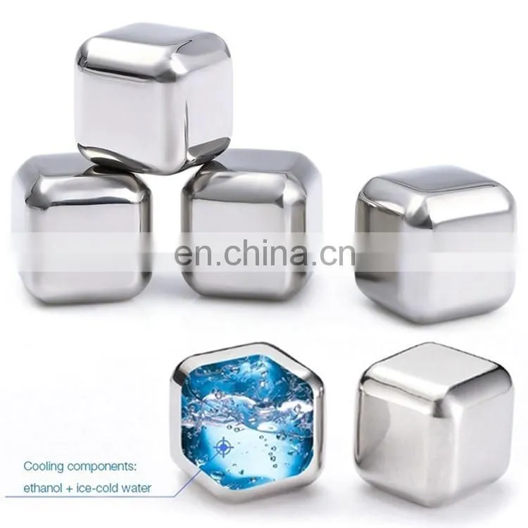 304 Stainless steel whisky stones/ whiskey ice cubes/ whisky ice rocks