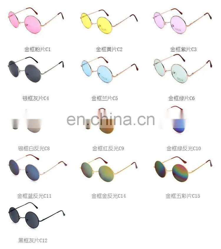 Festival round john lennon style hippie sunglasses
