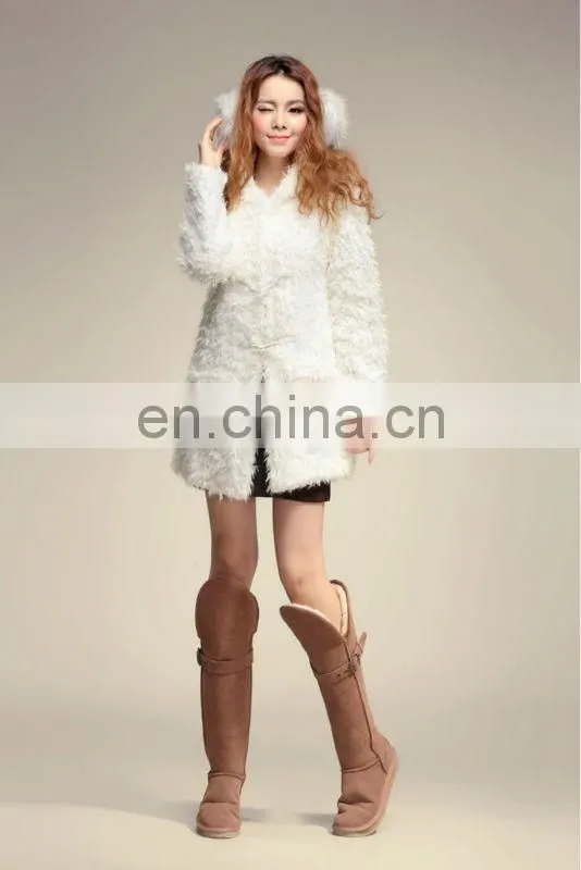 2012 white snow sweet lady winter collection coat