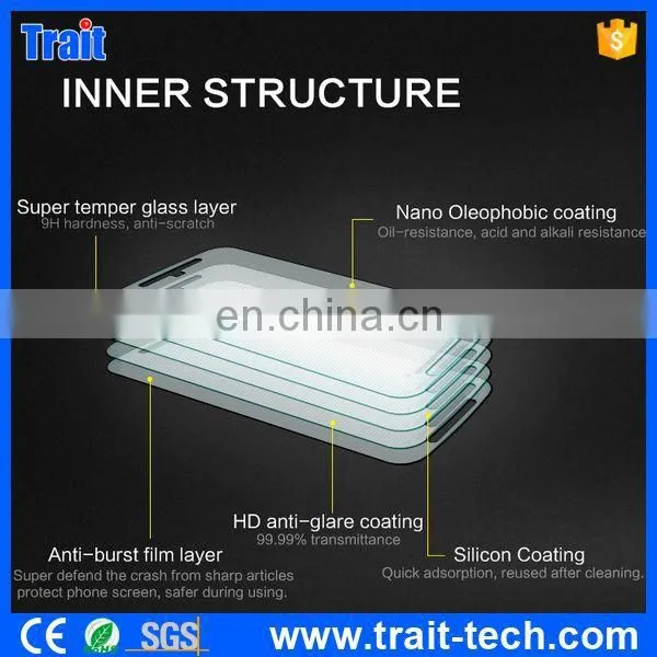 2015 Hot Selling Anti-explosion Tempered Glass Screen Film for Motorola Moto G2