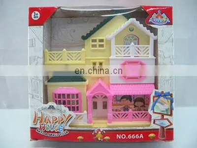 Hot sell kids plastic toy villa