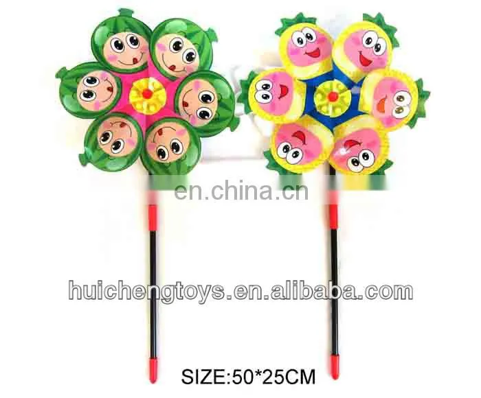 Wholesale outdoor play plastic smiley kids toy windmills for sale