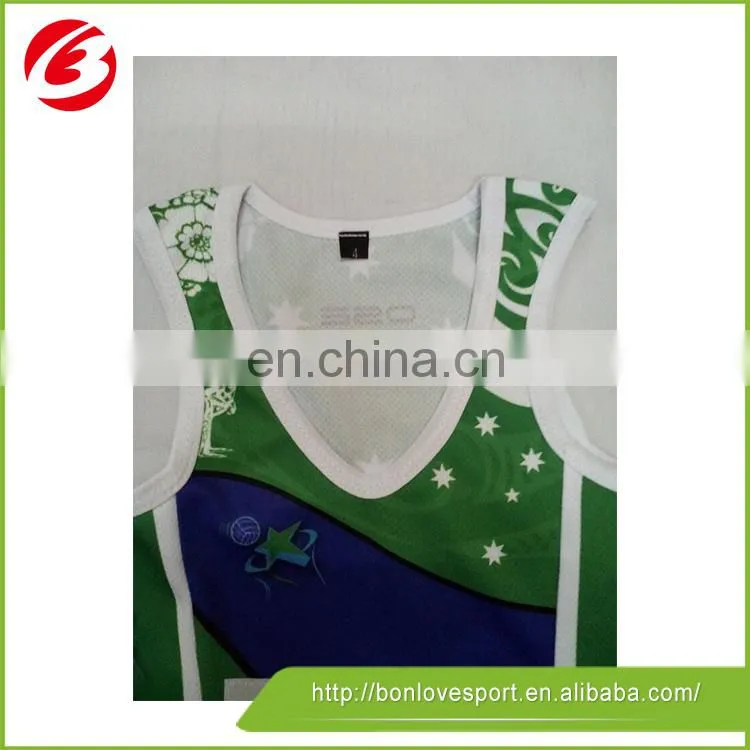 high resolution sports wholesale netball jersey