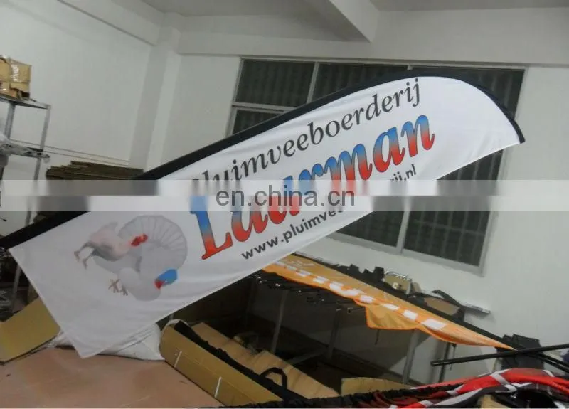 cheap advertising knife flag with base