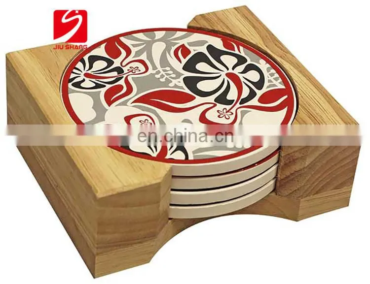 Simple Porcelain Embossed White insulation Mat bulk Coasters