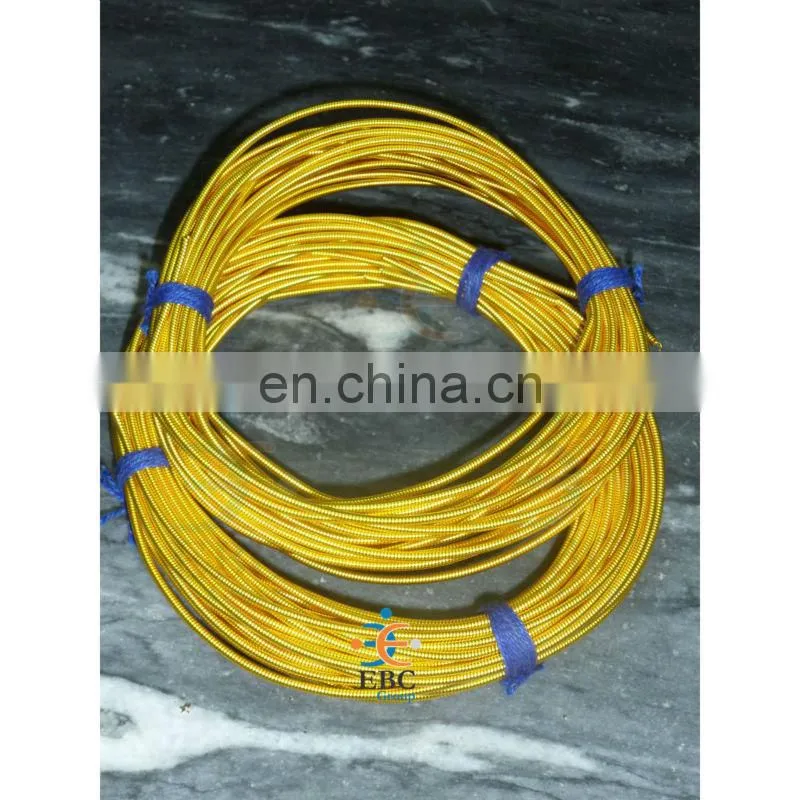 Gold Tone French Wire Bullion Gimp Coil Thread Cord | Embroidery Gold bullion wire