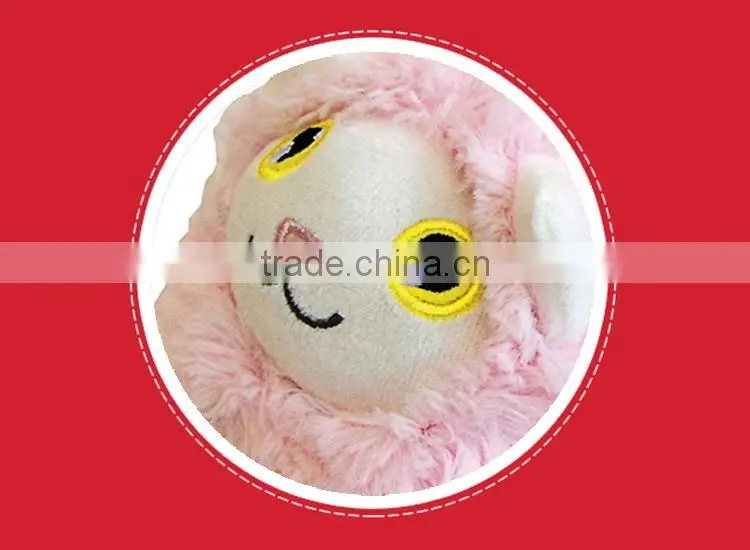 Semk brand lovely clear plush animal shaped pencil case for kids