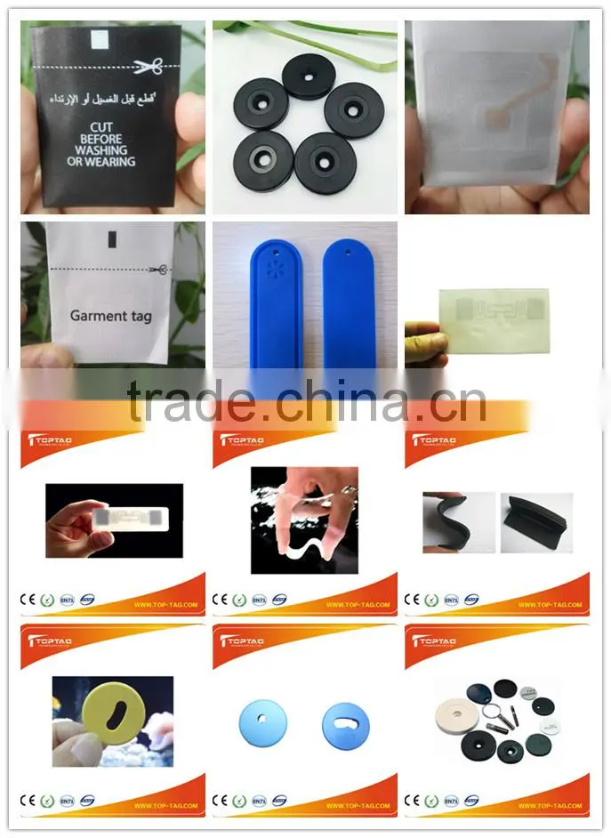 LF 125Khz Fabric woven RFID tags clothing rfid tag