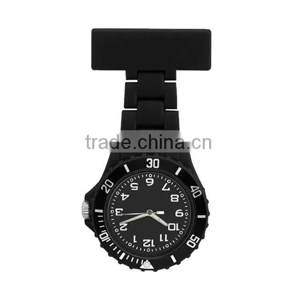 2015 hot sale many colors plastic nurse watch for wholesale