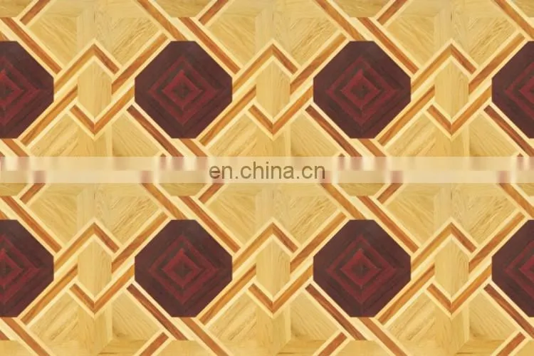 Bergeim Floors Multi-Layer Engineered Oak Chevron Unfinished Parquet Flooring