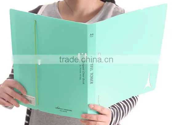 New design top quality recycled PP Display Book