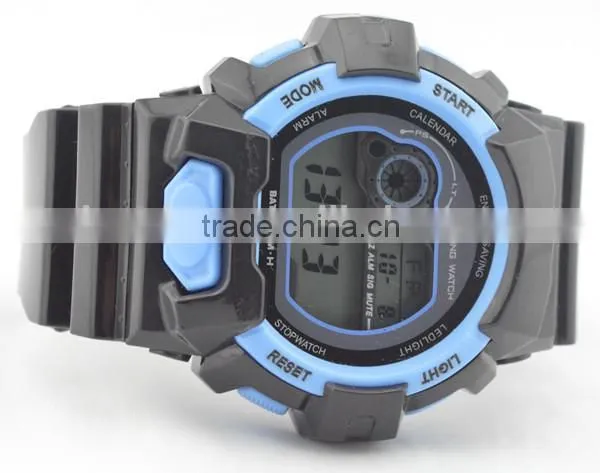 digital climb alarm clock function sports watch plastic strap
